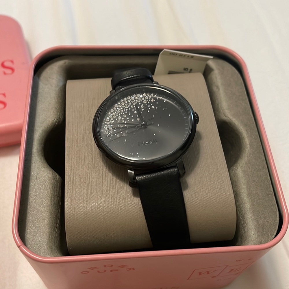 Black Fossil Watch